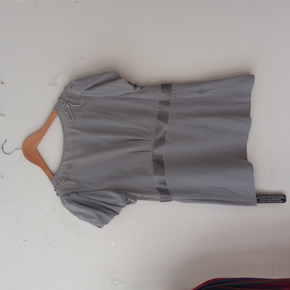 Gray Silk Autograph Blouse Size 16 - Picture 5 of 5
